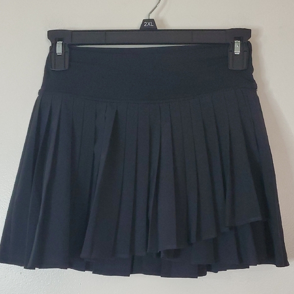 aerie Pants - Aerie Black Pleated Mini Skort Size Small Sporty Pickleball Tennis Resortwear